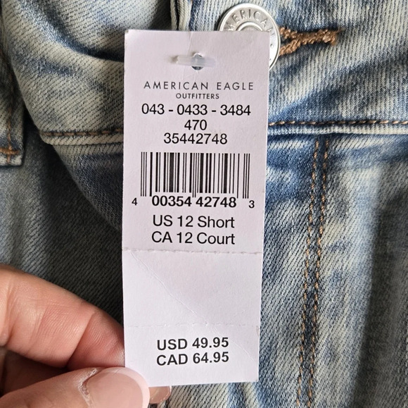 AE Next Level Stretch Hi Rise Jegging Sz 12 Short - Picture 7 of 13